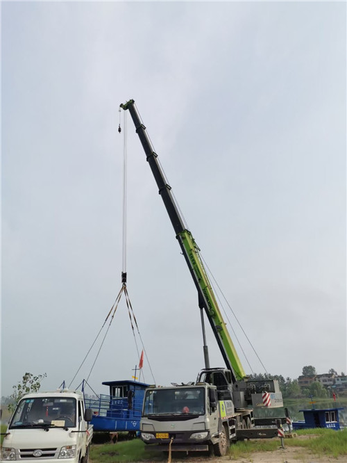 即墨区桥梁建设吊装案例